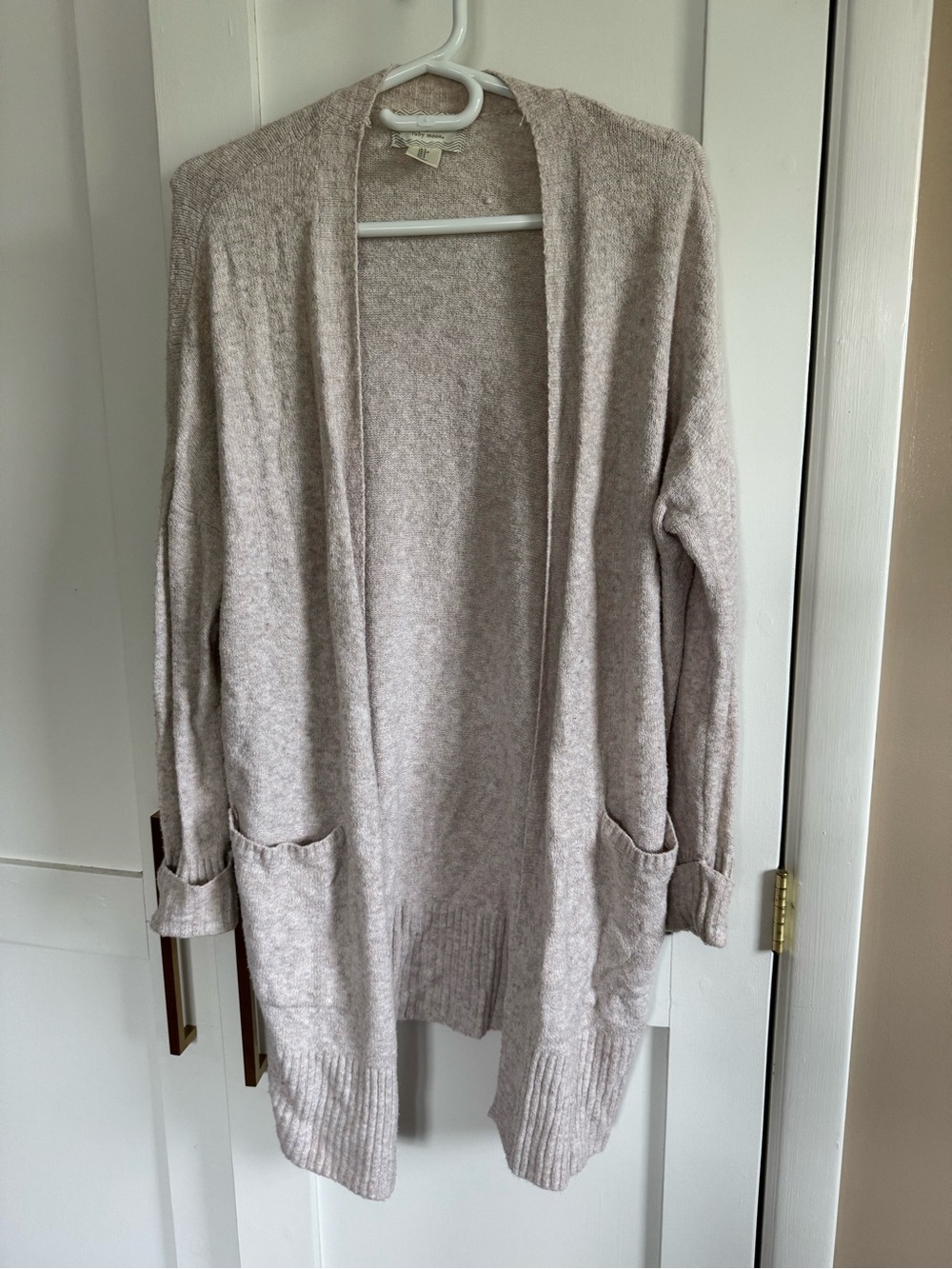 ruby moon Open-Front Pocket Cardigan - Light Beige